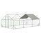 Large Metal Chicken Coop, Walk-in Chicken Run,Galvanized Wire Poultry Chicken Hen Pen Cage, Rabbits Duck Cages with Waterproof and Anti-Ultraviolet Cover for Outside(10' L x 20' W x 6.56' H) - Supfirm