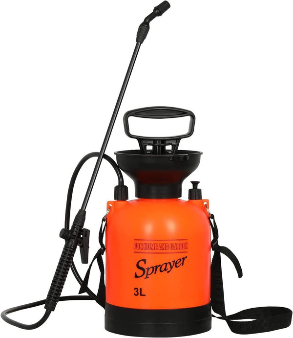 Supfirm 0.8 Gallon Lawn Garden Pump Sprayer with 2 Different Spray Patterns, Mosquito Sprayer Adjustable Shoulder Strap, Pressure Relief Valve, Multi-Purpose for Yard, Weed, Plant - Supfirm