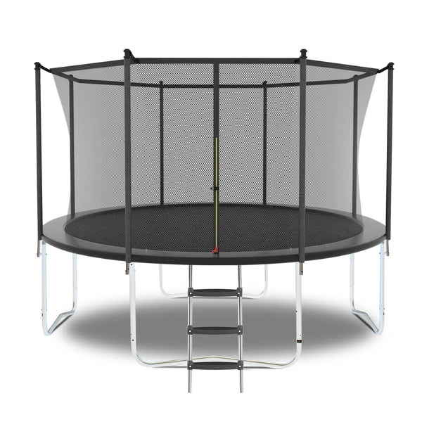 10FT Trampoline with Safety Enclosure Net, Outdoor Trampoline with Heavy Duty Jumping Mat and Spring Cover Padding for Kids and Adults - Supfirm