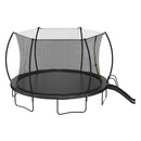 12FT Trampoline with Slide , Outdoor Pumpkin Trampoline for Kids and Adults with Enclosure Net and Ladder - Supfirm