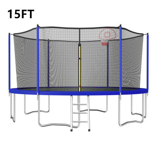 15FT trampoline blue - Supfirm