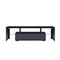 Supfirm 20 minutes quick assemble,Black morden TV Stand with LED Lights,high glossy front TV Cabinet,can be assembled in Lounge Room, Living Room or Bedroom,color:black - Supfirm