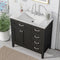 36" Bathroom Vanity with Sink Combo, Black Bathroom Cabinet with Drawers, Solid Frame and MDF Board - Supfirm