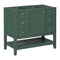 36" Bathroom Vanity without Sink, Cabinet Base Only, One Cabinet and three Drawers, Green - Supfirm