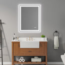 Supfirm 36×28 inch LED-Lit bathroom mirror, wall mounted anti-fog memory Adjustable Brightness front and back light Rectangular Vanity mirror - Supfirm