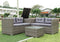 Supfirm 4 Piece Patio Sectional Wicker Rattan Outdoor Furniture Sofa Set with Storage Box Grey - Supfirm