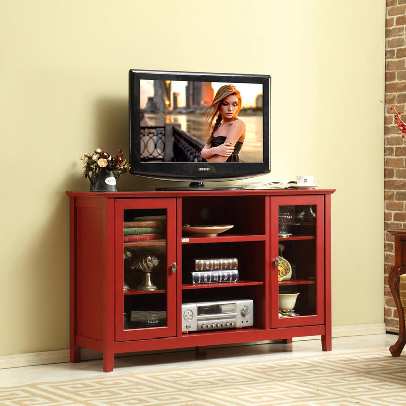 Supfirm 52"Wood TV Stand Console Red - Supfirm