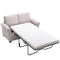 58.3" Pull Out Sofa Bed,Sleeper Sofa Bed with Premium Twin Size Mattress Pad,2-in-1 Pull Out Couch Bed,Loveseat Sleeper for Living Room,Small Apartment, Beige White - Supfirm