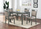 5pc Dining Room Set Dining Table w wooden Top Cushion Seats Chairs Kitchen Breakfast Dining room Furniture Oak Veneer Unique Design - Supfirm