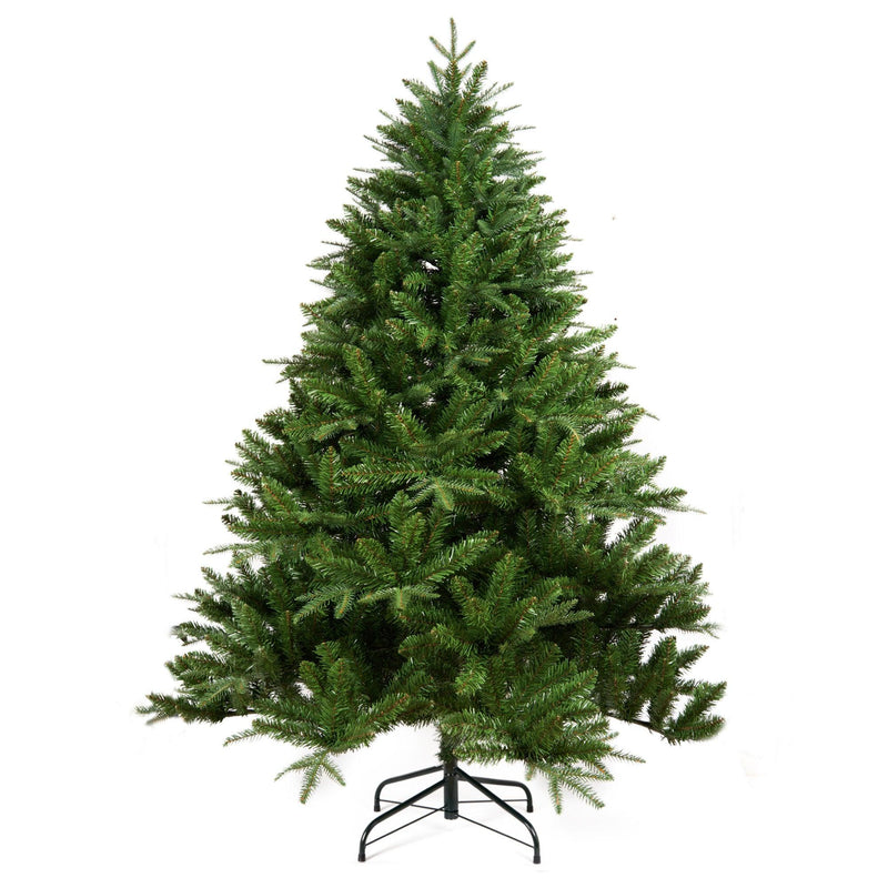 Supfirm 6-FT Artificial Christmas Tree with 1600 Tips,No Light, Unlit Hinged Spruce PVC/PE Xmas Tree for Indoor Outdoor, Green - Supfirm