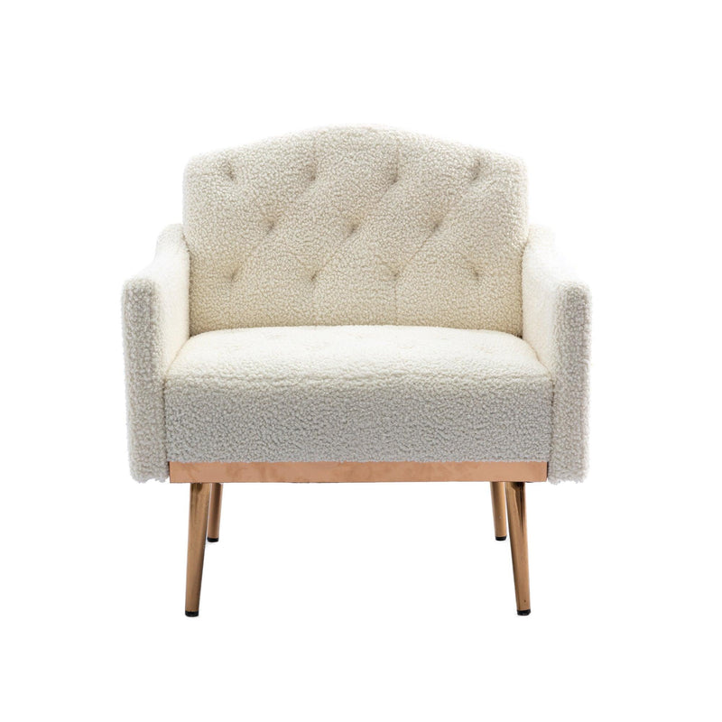 Supfirm Accent  Chair  ,leisure single sofa  with Rose Golden  feet - Supfirm