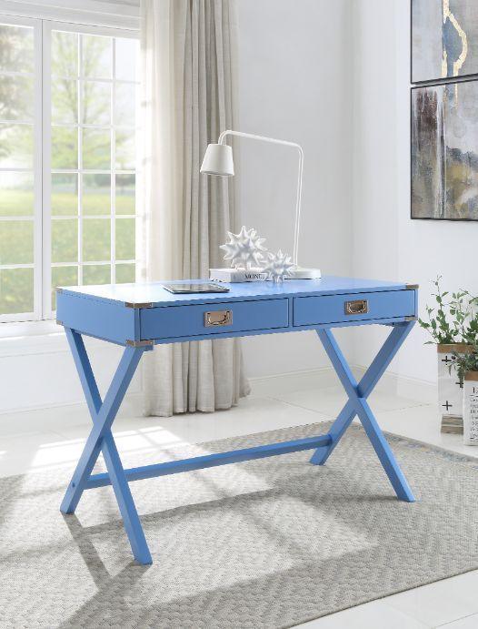 ACME Amenia Writing Desk, Blue Finish 93000 - Supfirm