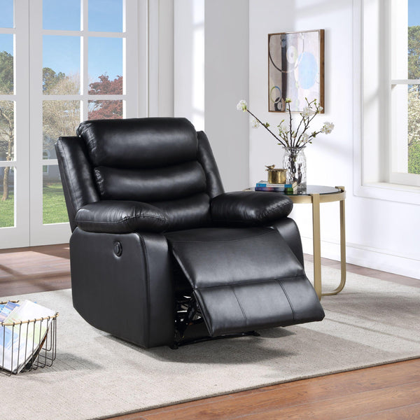 ACME Eilbra Power Recliner, Black PU 56910 - Supfirm