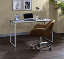 ACME Jurgen Desk, Faux Concrete & Silver 92905 - Supfirm