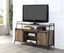 ACME Rashawn TV Stand , Rustic Oak & Black Finish LV00152 - Supfirm