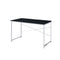 ACME Tennos Writing Desk, Black & Chrome Finish 93195 - Supfirm