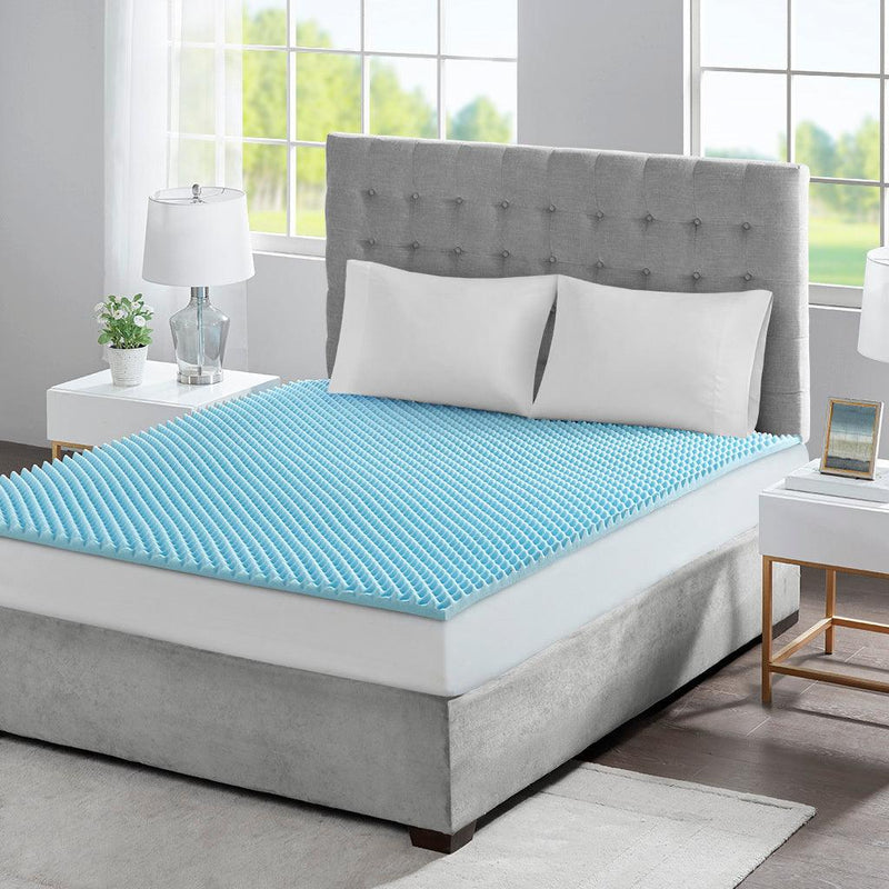 All Season Reversible Hypoallergenic 1.5" Cooling Mattress Topper - Supfirm