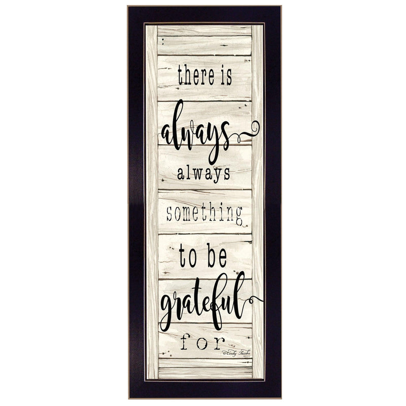 Supfirm "Be Grateful" By Cindy Jacobs, Printed Wall Art, Ready To Hang Framed Poster, Black Frame - Supfirm