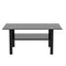 Supfirm Black glass coffee table, modern and simple, black living room coffee table, side table - Supfirm