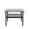 Supfirm Black glass coffee table, modern and simple, black living room coffee table, side table - Supfirm