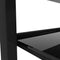 Supfirm Black glass coffee table, modern and simple, black living room coffee table, side table - Supfirm