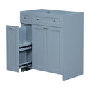 [Cabinet Only] 30" Bathroom vanity-Blue(Sink not included) - Supfirm