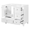 [Cabinet Only] 36" Bathroom vanity, white(Sink not included) - Supfirm