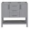 [Cabinet Only] 36-Inch Grey Bathroom Vanity(Sink not included) - Supfirm