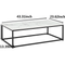 Supfirm COFFEE TABLE(WHITE)（rectangular） +for kitchen, restaurant, bedroom, living room and many other occasions - Supfirm