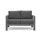 Comfortable Couch Grey Patio Outdoor Double Small Sleeper Sofa Furniture With Aluminum Frame - Supfirm