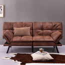 Convertible Memory Foam Futon Couch Bed, Modern Folding Sleeper Sofa - Supfirm