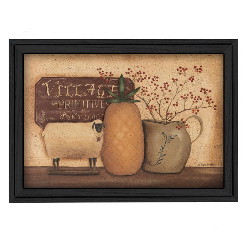 Supfirm "Country Necessities" By Pam Britton, Printed Wall Art, Ready To Hang Framed Poster, Black Frame - Supfirm