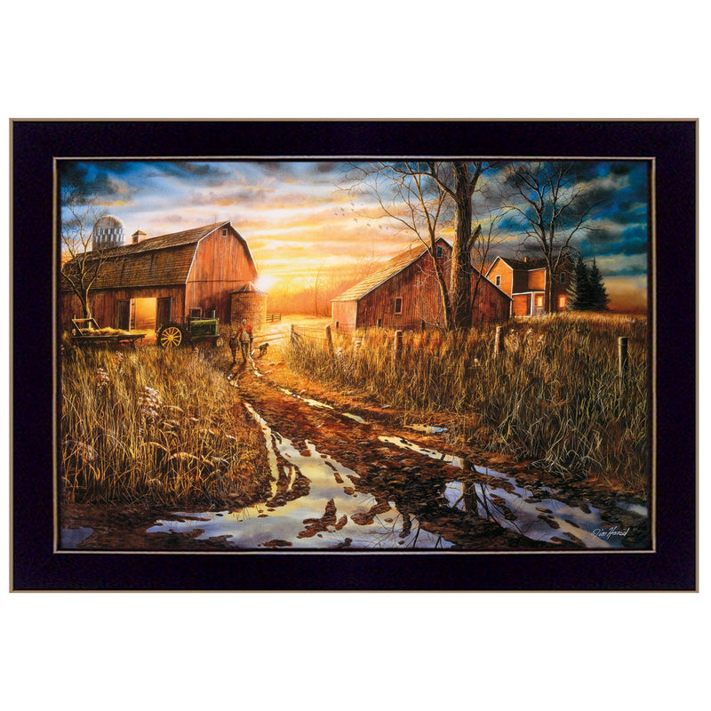 Supfirm "Days Not Forgotten" By Jim Hansen, Printed Wall Art, Ready To Hang Framed Poster, Black Frame - Supfirm