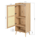 Supfirm Display Stand Cabinet Storage Tall Cabinet Sideboard for Dining Room, Entryway, Living Room, Bedroom - Supfirm