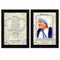 Supfirm "Family Quotes 2-Piece Vignette by Mother Teresa Collection", Printed Wall Art, Ready To Hang Framed Poster, Black Frame - Supfirm