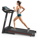 Supfirm Fitshow App Home Foldable Treadmill with Incline, Folding Treadmill for Home Workout, Electric Walking Treadmill Machine 5" LCD Screen 250 LB Capacity Bluetooth Music - Supfirm