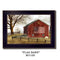 Supfirm "Flag Barn" By Billy Jacobs, Printed Wall Art, Ready To Hang Framed Poster, Black Frame - Supfirm