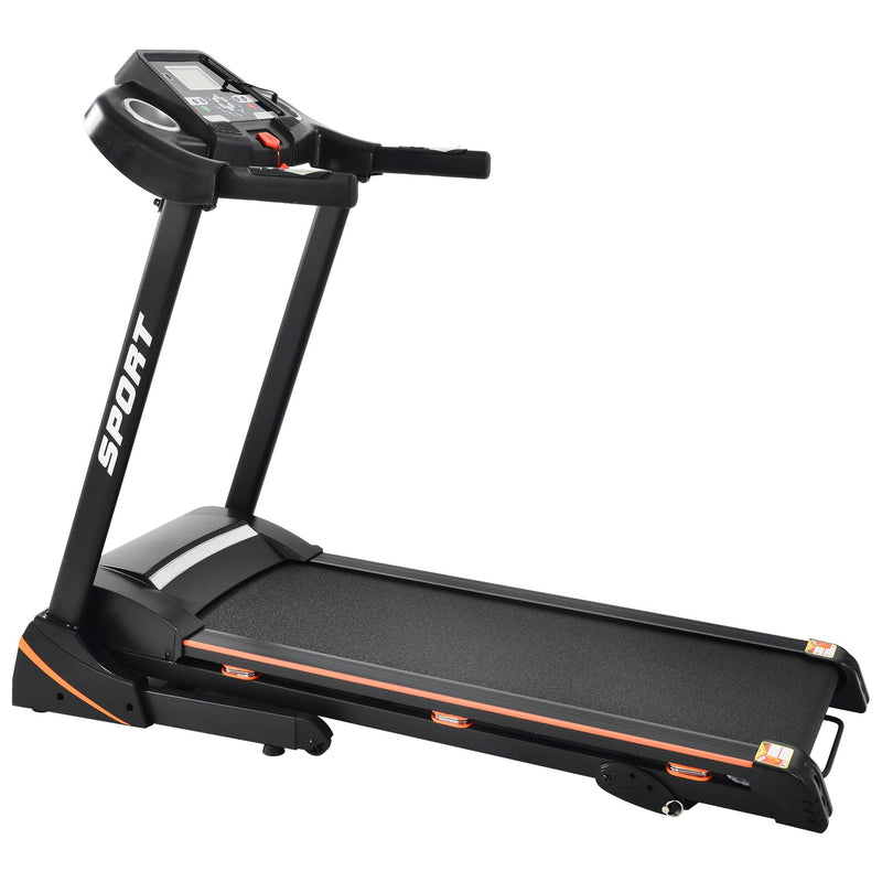 Supfirm Folding Electric 3.5HP Treadmill With Incline Medium Running Machine Motorised LCD Gym 330lbs； Folding Treadmill Electric Motorized Power 14.8KM/H Running Fitness Machine Gym - Supfirm