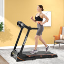 Supfirm Folding Electric 3.5HP Treadmill With Incline Medium Running Machine Motorised LCD Gym 330lbs； Folding Treadmill Electric Motorized Power 14.8KM/H Running Fitness Machine Gym - Supfirm