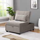 Folding Ottoman Sofa Bed (Light Gray) - Supfirm