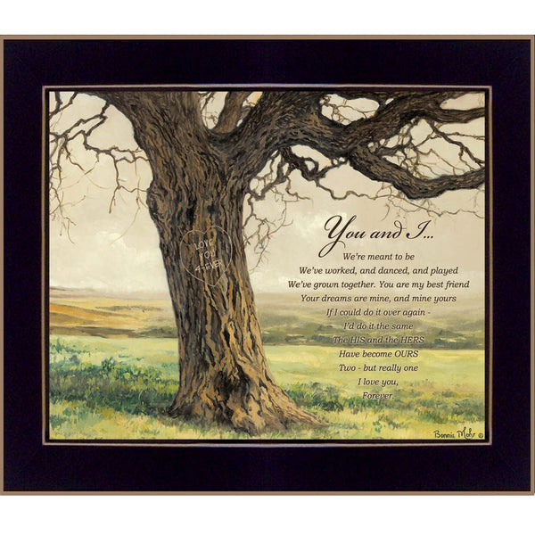 Supfirm "Forever" By Bonnie Mohr, Printed Wall Art, Ready To Hang Framed Poster, Black Frame - Supfirm