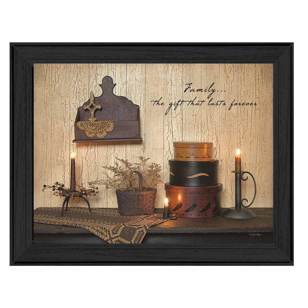 Supfirm "Forever Family" By Susan Boyer, Printed Wall Art, Ready To Hang Framed Poster, Black Frame - Supfirm