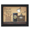 Supfirm "Friends Gather Here" By Pam Britton, Printed Wall Art, Ready To Hang Framed Poster, Black Frame - Supfirm