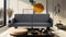 Futon Sofa Bed Convertible Sectional Sleeper Couch, Loveseat Bed with Tapered Legs for Living Room, Study, Dorm, Office - Supfirm