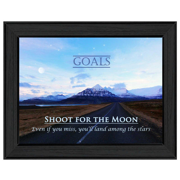 Supfirm "Goals" By Trendy Decor4U, Printed Wall Art, Ready To Hang Framed Poster, Black Frame - Supfirm