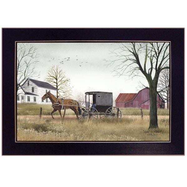 Supfirm "Goin' to Market" By Billy Jacobs, Printed Wall Art, Ready To Hang Framed Poster, Black Frame - Supfirm