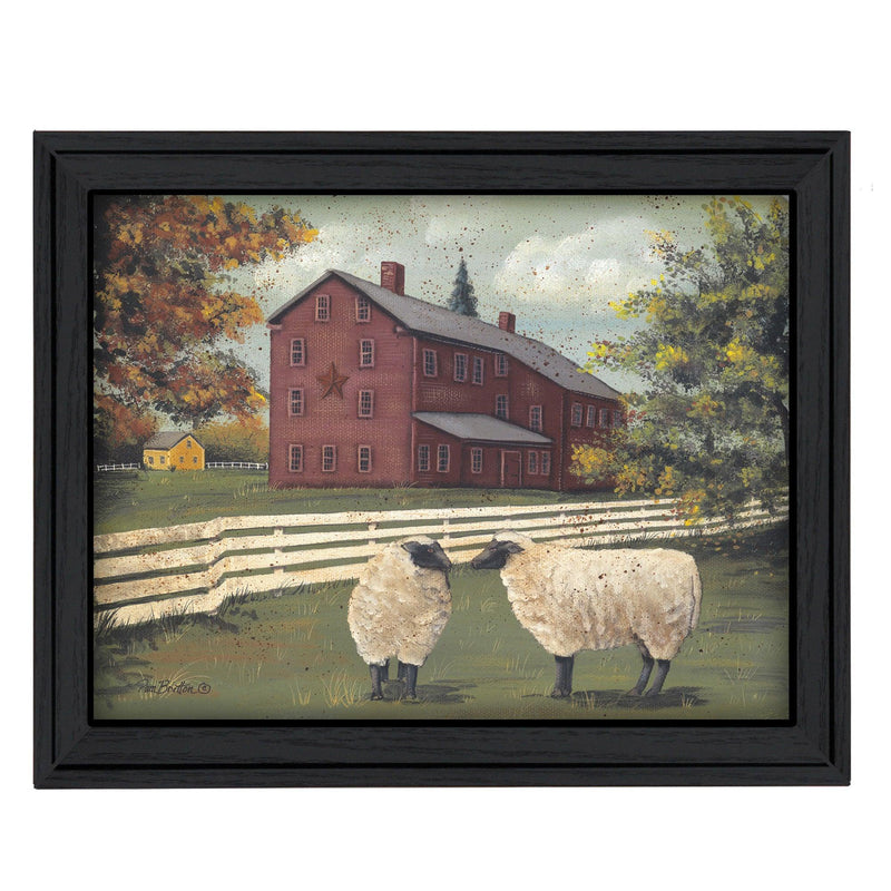 Supfirm "Hancock Sheep" By Pam Britton, Printed Wall Art, Ready To Hang Framed Poster, Black Frame - Supfirm