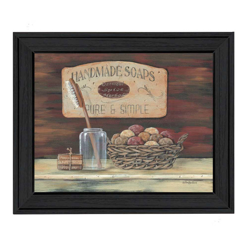 Supfirm "Handmade Soaps" By Pam Britton, Printed Wall Art, Ready To Hang Framed Poster, Black Frame - Supfirm