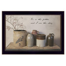 Supfirm "He is the Potter" By Billy Jacobs, Printed Wall Art, Ready To Hang Framed Poster, Black Frame - Supfirm