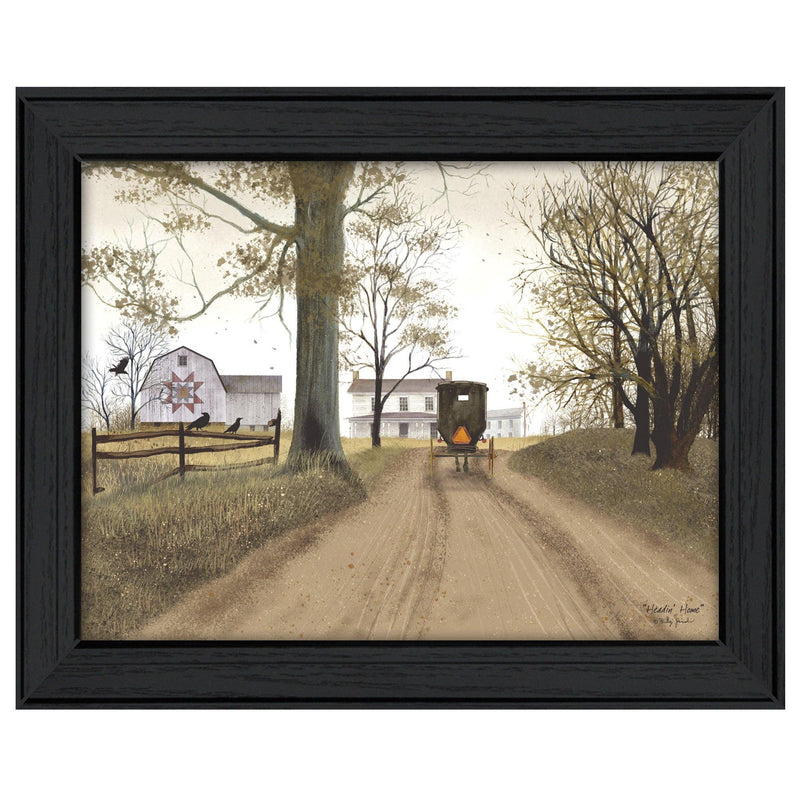 Supfirm "Headin' Home" By Billy Jacobs, Printed Wall Art, Ready To Hang Framed Poster, Black Frame - Supfirm